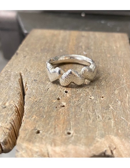 BY MALENE MEDEN - HEART RING SØLV