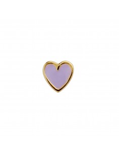 STINE A - PETIT LOVE HEART PURPLE SORBET ENAMEL GOLD