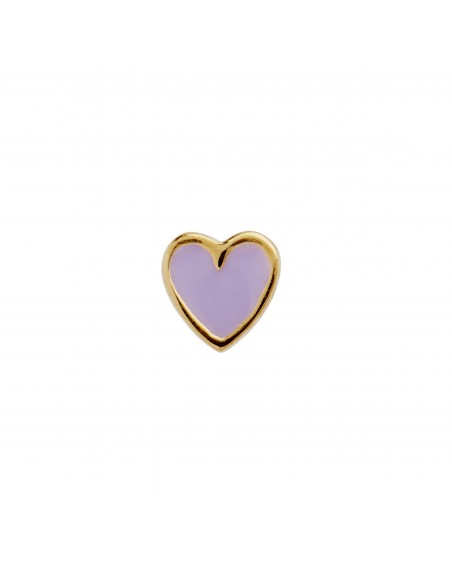 STINE A - PETIT LOVE HEART PURPLE SORBET ENAMEL GOLD STINE A - PETIT LOVE HEART PURPLE SORBET ENAMEL GOLD