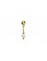 STINE A - TRES PETIT ETOILE EARRING WITH PEARL GOLD