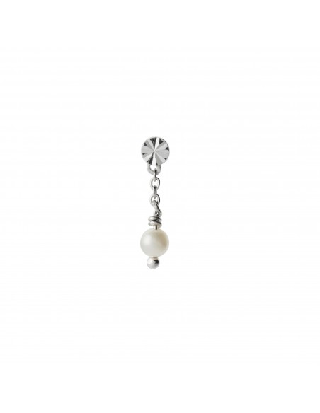 STINE A - TRES PETIT ETOILE EARRING WITH PEARL SILVER STINE A - TRES PETIT ETOILE EARRING WITH PEARL SILVER