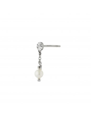 STINE A - TRES PETIT ETOILE EARRING WITH PEARL SILVER