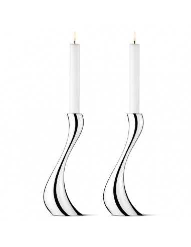 GEORG JENSEN - COBRA lyseholder, stor 2-pak