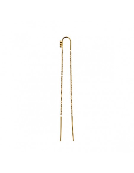 STINE A - THREE DOTS DOUBLE CHAIN EARRING PIECE - CANDY STONES