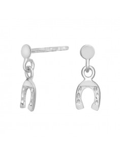 NOA KIDS JEWELLERY - RHD. SØLVØREHÆNGER M/HESTESKO