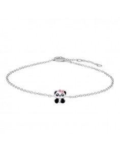 NOA KIDS JEWELLERY - RHD. SØLVARMBÅND PANDA