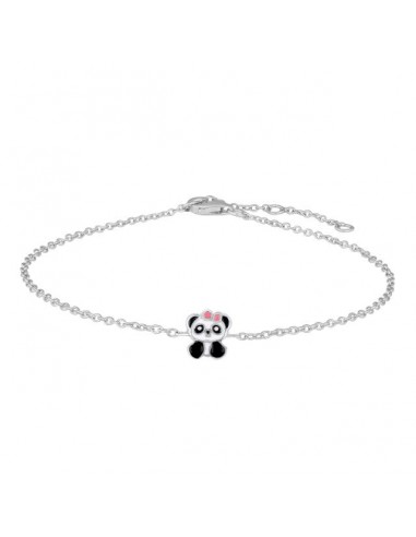 NOA KIDS JEWELLERY - RHD. SØLVARMBÅND PANDA