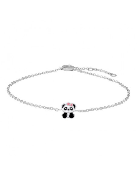 NOA KIDS JEWELLERY - RHD. SØLVARMBÅND PANDA