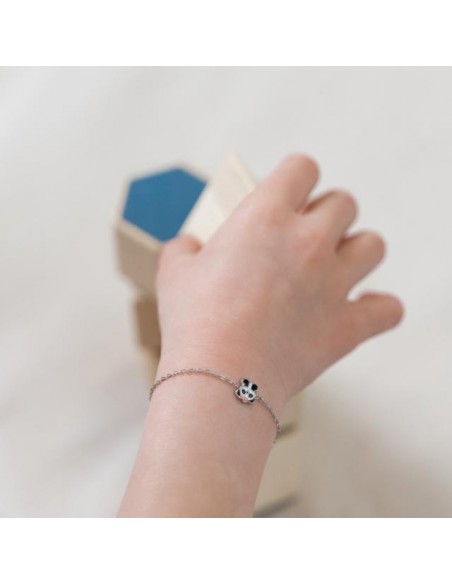 NOA KIDS JEWELLERY - RHD. SØLVARMBÅND PANDA NOA KIDS JEWELLERY - RHD. SØLVARMBÅND PANDA