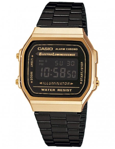 CASIO CLASSIC (SORT/GULD) | A168WEGB-1BEF