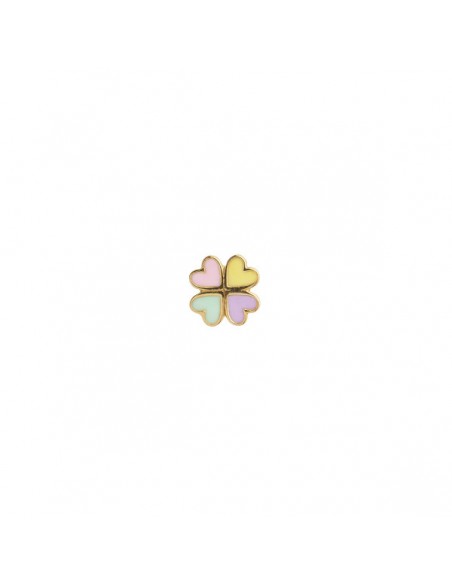 STINE A - LOVE HEART CLOVER ENAMEL EARRING STINE A - LOVE HEART CLOVER ENAMEL EARRING