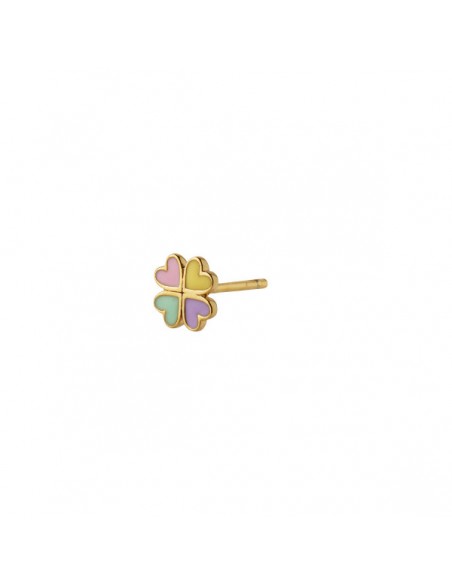 STINE A - LOVE HEART CLOVER ENAMEL EARRING STINE A - LOVE HEART CLOVER ENAMEL EARRING