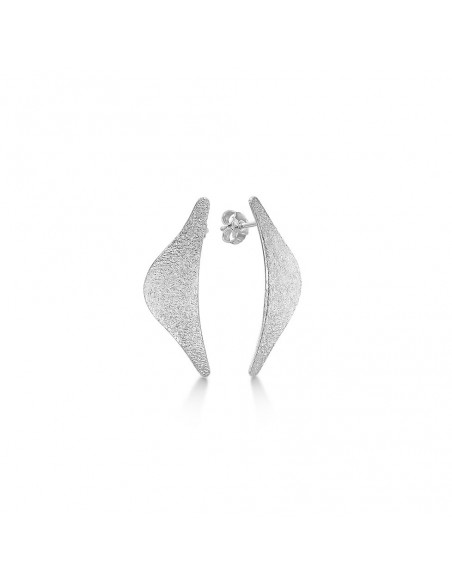 Randers Sølv | Ru stilrene øreringe