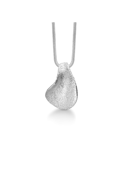 Randers Sølv | Elegant vedhæng, ru sølv