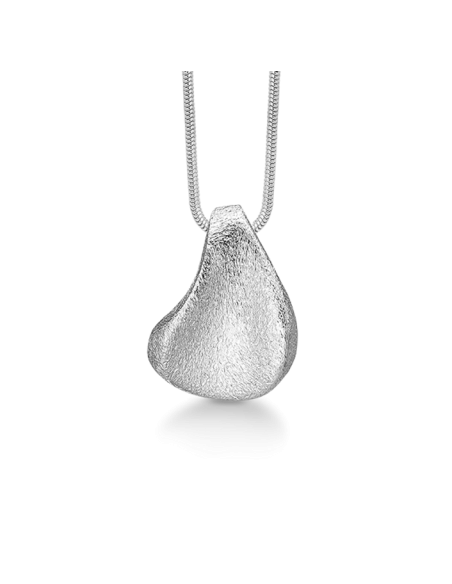 Randers Sølv | Elegant vedhæng, ru sølv