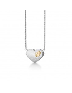 Randers Sølv | Halskæde med 14 kt guldhjerter