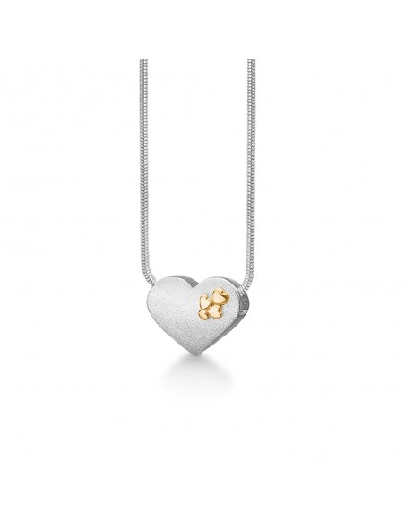 Randers Sølv | Halskæde med 14 kt guldhjerter