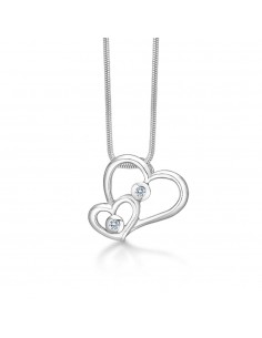 Randers Sølv | Hjertesmykke med zirkonia