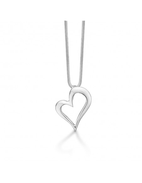 Randers Sølv | Kærligt hjertesmykke blank