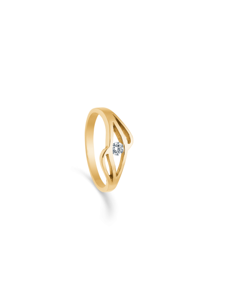 Randers Sølv | Håndlavet fingerring i 8/14 kt guld