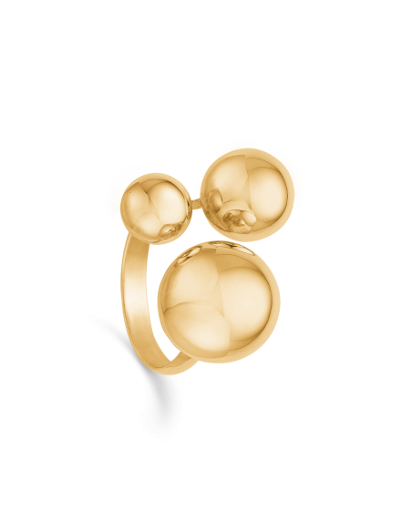 Randers Sølv | Håndlavet fingerring i 14 kt guld