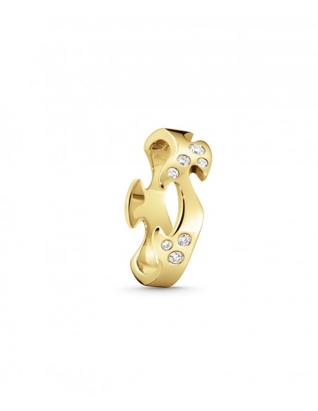GEORG JENSEN | FUSION CENTER RING 18 KT GULD MED BRILLANTER GEORG JENSEN | FUSION CENTER RING 18 KT GULD MED BRILLANTER