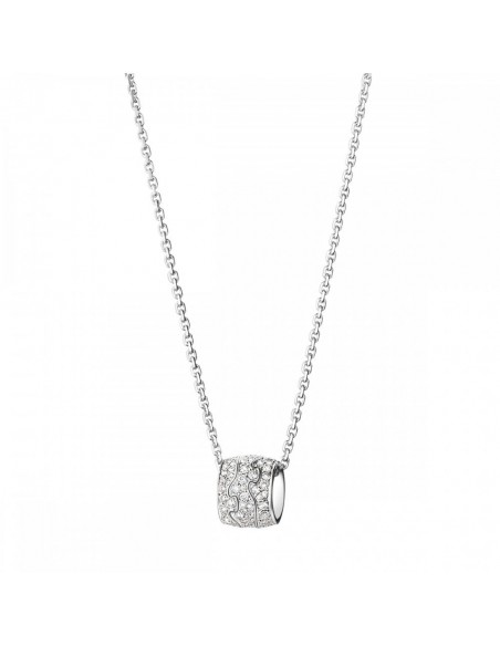 GEORG JENSEN | FUSION HALSKÆDE 18KT HV. GULD & DIAMANTER GEORG JENSEN | FUSION HALSKÆDE 18KT HV. GULD & DIAMANTER