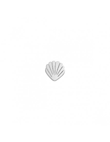 STINE A - PETIT SHELL EARRING SILVER
