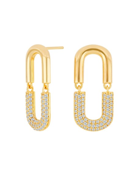 JOANLI NOR | Forgyldt sølv ørehængere KORANOR