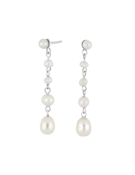 NORDAHL JEWELLERY | Rhod. sølvørehænger PEARL52