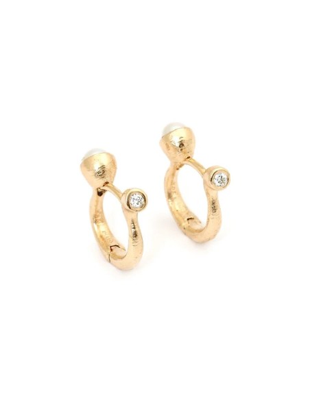 PER BORUP | OPHELIA VENDBARE CREOLER M. HVIDE FERSKVANDSPERLER