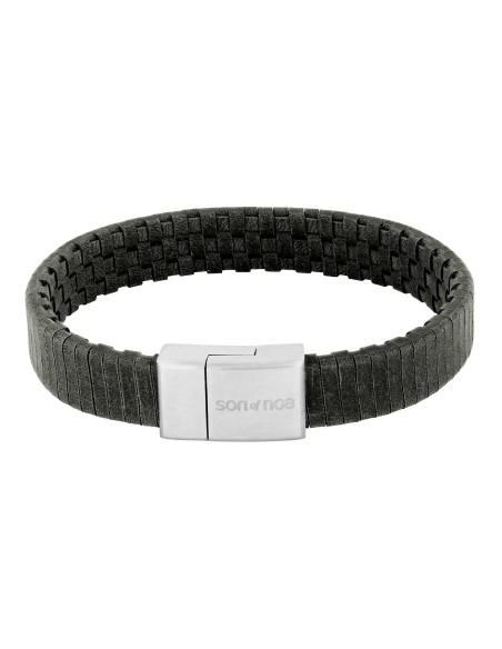 SON OF NOA | Armbånd grå kalveskind 21cm 12mm SON OF NOA | Armbånd grå kalveskind 21cm 12mm