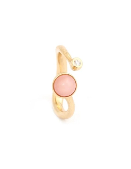 PER BORUP | OPHELIA RING M. PINK OPAL
