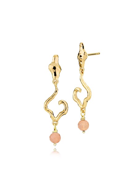 IZABEL CAMILLE - Louisa - Øreringe Pink Forgyldt IZABEL CAMILLE - Louisa - Øreringe Pink Forgyldt