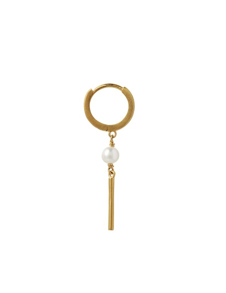 STINE A | HUGGIE WITH PIN AND PEARL STINE A | HUGGIE WITH PIN AND PEARL