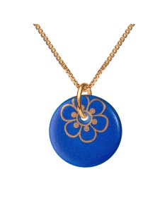 Scherning | Flora Royal Blue/Goldplated Halskæde