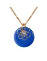 Scherning | Flora Royal Blue/Goldplated Halskæde