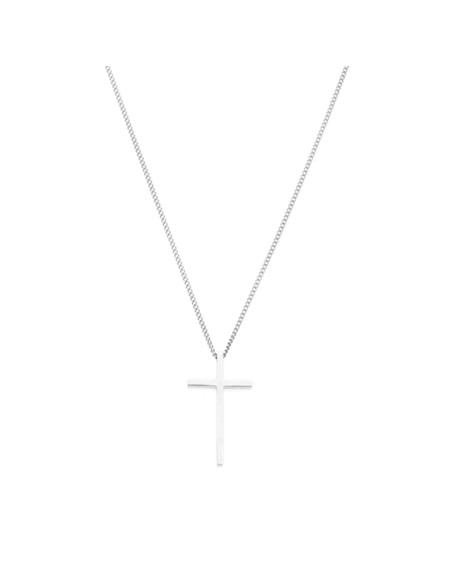 SAMIE - Halskæde med kors Stål