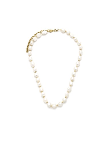 SAMIE - Perlehalskæde Forgyldt