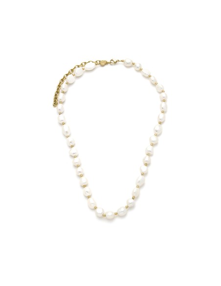 SAMIE - Perlehalskæde Forgyldt