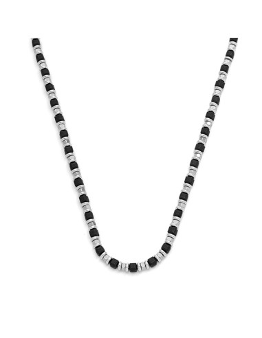 SAMIE - Halskæde med sorte perler