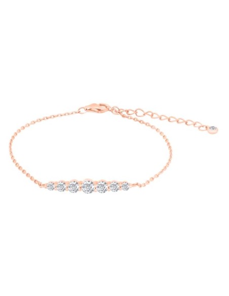 JOANLI NOR | Rosaforgyldt sølv armbånd LINDANOR