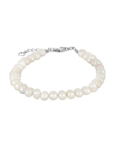 SIERSBØL - Ferskvandsperlearmbånd m/rhod. lås 4 mm