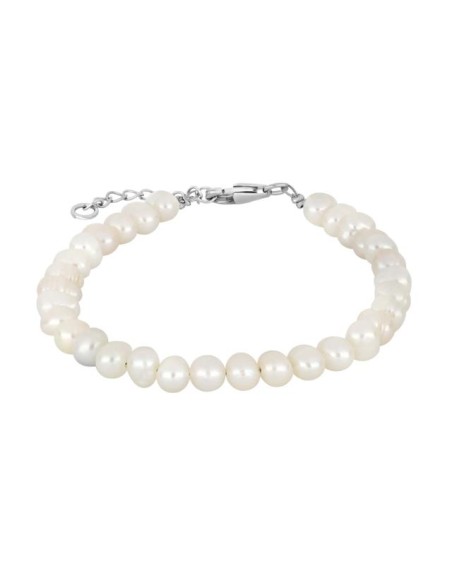 SIERSBØL - Ferskvandsperlearmbånd m/rhod. lås 4 mm