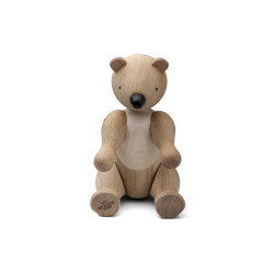 KAY BOJESEN - MELLEM BJØRN - TRÆFIGUR I UBEHANDLET EG OG AHORN 2