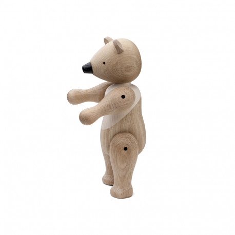 KAY BOJESEN - MELLEM BJØRN - TRÆFIGUR I UBEHANDLET EG OG AHORN