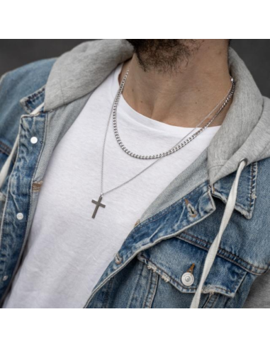 SON OF NOA | Rhd. Sølv kæde med vedhæng 29mm, 60cm