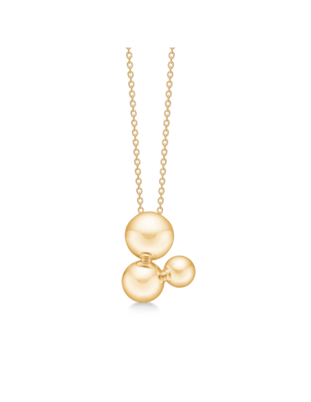 Randers Sølv | Kugle halskæde 14 kt guld