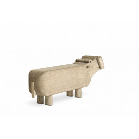 KAY BOJESEN - FLODHEST MED BLYANT - TRÆFIGUR I UBEHANDLET EG