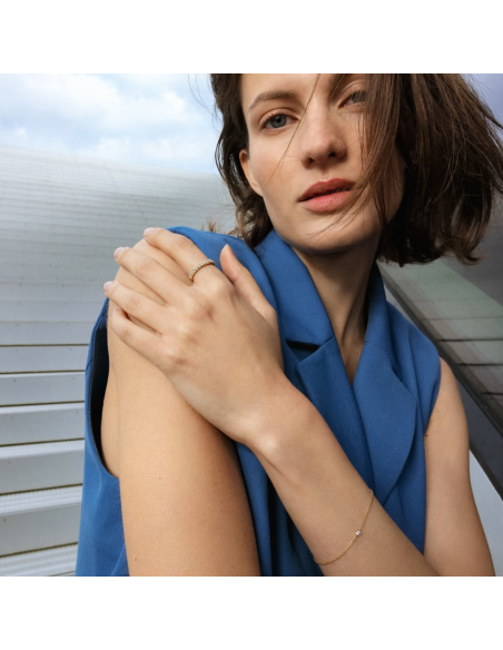 GEORG JENSEN | SIGNATURE RING MED DIAMANTER 0.48 CT